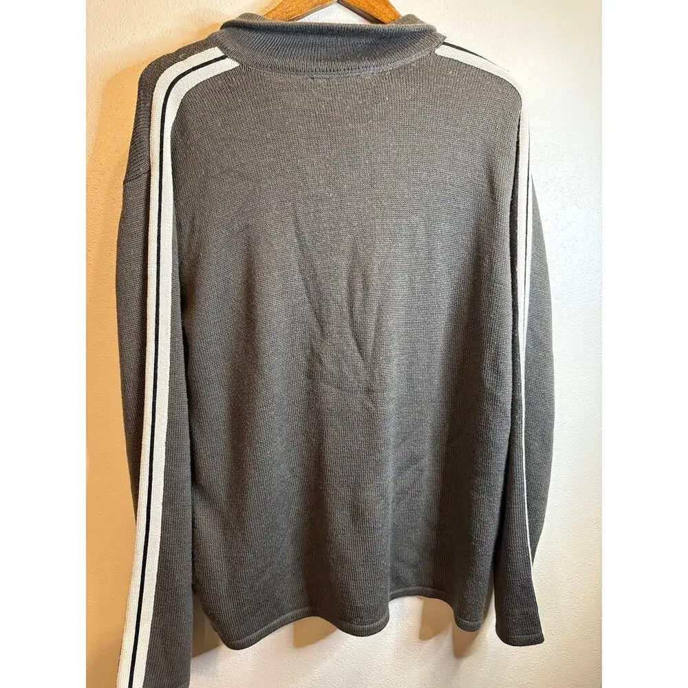 The North Face Men’s Medium Gray Knit Quarter-Zip Pullover Sweater